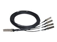 HPE X240 Direct Attach Copper Splitter Cable - Nätverkskabel - SFP+ till QSFP+ - för HPE 5900AF-48; Edgeline e920; FlexFabric 1.92, 11908, 12900, 12902; ProLiant e910t 2U JG331A