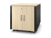 APC NetShelter - Rack (vertikal) - ljudisolerad - AC 100-230 V - lönn - 12U - 19" - för P/N: SMTL1500RMI3UC, SRT2200RMXLAUS, SRTL3KRM1UC, SRTL3KRM1UNC, SRYL20K20RMXLT AR4012A