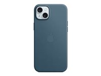 Apple - Skydd för mobiltelefon - MagSafe-kompatibilitet - mikrotwill - havsblå - för iPhone 15 Plus MT4D3ZM/A