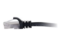 C2G Cat6a Booted Shielded (STP) Network Patch Cable - Patch-kabel - RJ-45 (hane) till RJ-45 (hane) - STP - CAT 6a - formpressad, hakfri, tvinnad - svart 89931