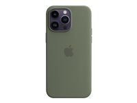 Apple - Skydd för mobiltelefon - MagSafe-kompatibilitet - silikon - oliv - för iPhone 14 Pro Max MQUN3ZM/A