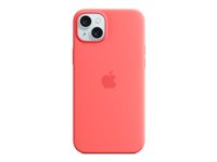 Apple - Skydd för mobiltelefon - MagSafe-kompatibilitet - silikon - guava - för iPhone 15 Plus MT163ZM/A