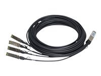 HPE X240 Direct Attach Copper Splitter Cable - Nätverkskabel - SFP+ till QSFP+ - för HPE 5900AF-48; Edgeline e920; FlexFabric 1.92, 11908, 12900, 12902; ProLiant e910t 2U JG330A