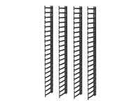 APC - Kabelhållarsats för rack - svart - 20U - TAA-kompatibel (paket om 4) - för P/N: NBPD0160A, NBWL0355A, SMX2KR2UX145, SMX3KR2UNCX145, SRT1000RMXLI, SRT1000RMXLI-NC AR7717A