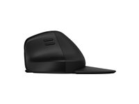 HP 925 - Vertikal mus - ergonomisk - 6 knappar - trådlös - Bluetooth 5.3, 2.4 GHz - trådlös USB-mottagare - svart - 100 % pappersbaserad förpackning 6H1A5AA#ABB