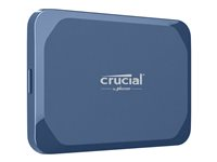 Crucial X10 - SSD - krypterat - 1 TB - extern (portabel) - USB 3.2 Gen 2x2 (USB-C kontakt) - 256 bitars AES - matt blå CT1000X10SSD9