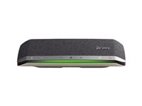 HP Poly Sync 40-M - Smart högtalartelefon - Bluetooth - trådlös, kabelansluten - USB-A, USB-C - silver - Certifierad för Microsoft-teams, Zoomcertifierad 77P35AA