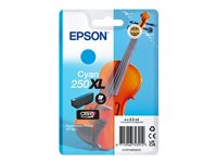 Epson 250XL - 8.9 ml - XL - cyan - original - blister - bläckpatron - för P/N: C11CL95401, C11CL95402 C13T16P24010