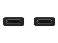 Samsung EP-DA705 - USB-kabel - USB-C (hane) till USB-C (hane) - USB 2.0 - 3 A - 1 m - svart EP-DA705BBEGWW