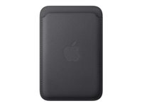Apple - Plånbok för mobiltelefon/kreditkort - MagSafe-kompatibilitet - mikrotwill, FineWoven - svart MGHA4ZM/A