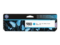 HP 980 - 86.5 ml - cyan - original - bläckpatron - för Officejet Enterprise Color MFP X585; Officejet Enterprise Color Flow MFP X585 D8J07A