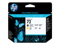 HP 72 - Gul, mattsvart - skrivhuvud - för DesignJet T1100, T1100ps, T1200, T1200ps, T1300, T610, T620, T770, T790 C9384A