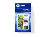 Brother LC422XL - 4-pack - svart, gul, cyan, magenta - original - bläckpatron - för Brother MFC-J5340DW, MFC-J5345DW, MFC-J5740DW, MFC-J6540DW, MFC-J6940DW LC422XLVAL