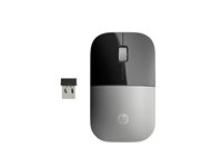 HP Z3700 - Mus - trådlös - 2.4 GHz - trådlös USB-mottagare - silver X7Q44AA#ABB