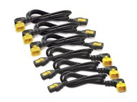 APC - Strömkabel - power IEC 60320 C13 till IEC 60320 C14 - 10 A - 61 cm - 90° anslutning - svart - Världsomspännande - för P/N: SCL500RMI1U, SCL500RMI1UC, SCL500RMI1UNC, SMTL1500RMI3UC, SMTL750RMI2UC AP8702R-WW