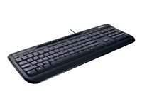 Microsoft Wired Desktop 600 for Business - Sats med tangentbord och mus - USB - nordisk - svart 3J2-00011