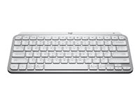Logitech MX Keys Mini - Office - tangentbord - bakgrundsbelyst - trådlös - Bluetooth - QWERTY - nordiskt (danska/finska/norska/svenska) - blekgrå 920-010493