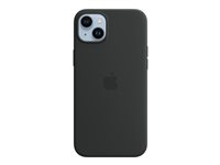Apple - Skydd för mobiltelefon - MagSafe-kompatibilitet - silikon - midnatt - för iPhone 14 Plus MPT33ZM/A