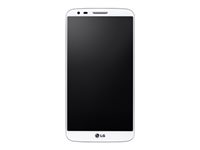 LG G2 D802 - 4G pekskärmsmobil - RAM 2 GB / Internminne 16 GB - LCD-skärm - 5.2" - 1920 x 1080 pixlar - rear camera 13 MP - vit LGD802.A6NEWH