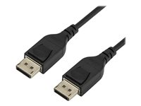 StarTech 1 m VESA-certifierad DisplayPort 1.4-kabel - 8K 60Hz HBR3 HDR - 91 cm Super UHD DisplayPort till DisplayPort-skärmsladd - Ultra HD 4K 120Hz DP 1.4 smal videokabel M/M DP-kontakt - DisplayPort-kabel - DisplayPort (hane) spärrad till DisplayPort (hane) spärrad - DisplayPort 1.4 - 1 m - stöd för 8K - svart - för P/N: CDP2DPHD, CDP2DPVGA, SV231QDPU34K, TB32DP14 DP14MM1M