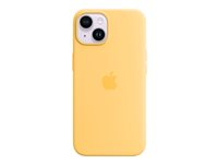 Apple - Skydd för mobiltelefon - MagSafe-kompatibilitet - silikon - sunglow - för iPhone 14 MPT23ZM/A