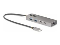 StarTech.com 3-Port USB-C Hub with 2.5 Gigabit Ethernet and 100W Power Delivery Passthrough Laptop Charging, USB-C to 2x USB-A/1x USB-C, USB 3.2 10Gbps Type-C Adapter Hub - Windows/macOS/Linux/Chromebook (10G2A1C25EPD-USB-HUB) - Hubb - kompakt - 1 x USB-C + 3 x USB 3.1 + 1 x 2.5GBase-T - skrivbordsmodell 10G2A1C25EPD-USB-HUB