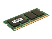 Crucial - DDR2 - modul - 4 GB - SO DIMM 200-pin - 800 MHz / PC2-6400 - CL6 - 1.8 V - ej buffrad - icke ECC CT51264AC800