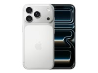 Apple iPhone 17 Pro - 5G smartphone - dual-SIM / Internminne 512 GB - OLED-skärm - 6.3" - 2622 x 1206 pixlar (120 Hz) - 3 st. bakre kameror 48 MP, 48 MP, 48 MP - front camera 18 megapixlar - silver MG8K4QN/A