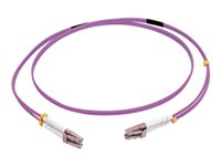 C2G 50m LC/LC OM4 LSZH Fibre Patch - Purple - Patch-kabel - LC multiläge (hane) till LC multiläge (hane) - 50 m - 50 m - fiberoptisk - duplex - 50/125 mikron - OM4 - lila 81758
