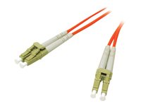 C2G Low-Smoke Zero-Halogen - Patch-kabel - LC multiläge (hane) till LC multiläge (hane) - 3 m - 3 m - fiberoptisk - 62,5/125 mikron - orange 85289