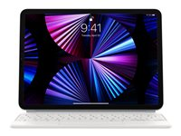 Apple Magic Keyboard - Tangentbord och foliefodral - med pekdyna - bakgrundsbelyst - Apple Smart connector - svensk - vit - för 10.9-inch iPad Air (4th generation, 5th generation); 11-inch iPad Air (M2, M3); 11-inch iPad Pro (1st generation, 2nd generation, 3rd generation, 4th generation) MJQJ3S/A