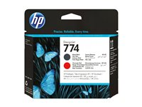 HP 774 - Mattsvart, kromröd - skrivhuvud - för DesignJet Z6610 Production, Z6810 Production P2V97A