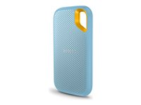 SanDisk Extreme Portable V2 - SSD - krypterat - 4 TB - extern (portabel) - USB 3.2 Gen 2 (USB-C kontakt) - 256 bitars AES - himmelsblå SDSSDE61-4T00-G25B