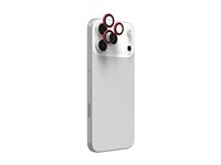 ZAGG InvisibleShield Premium GL - Linsskydd för mobiltelefon - röd - för Apple iPhone 15 Pro, 15 Pro Max, 16 Pro, 16 Pro Max, 17 Pro, 17 Pro Max 200119644