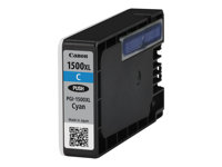 Canon PGI-1500XL C - 12 ml - Lång livslängd - cyan - original - bläcktank - för MAXIFY MB2050, MB2150, MB2155, MB2350, MB2750, MB2755 9193B001