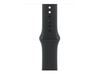 Apple - Band för smart klocka - 42mm - storlek M/L - svart - för Watch Hermès Series 7, Hermès Series 9, SE 3, Series 10, Series 11, Series 8, Series 9 MXLK3ZM/A
