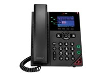HP Poly VVX 250 - OBi Edition - VoIP-telefon - 3-riktad samtalsförmåg - SRTP, SIP, SDP, RTP - 4 linjer - svart 89K69AA#ABB