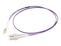 C2G 7m LC/SC OM4 LSZH Fibre Patch - Purple - Patch-kabel - LC multiläge (hane) till SC-läge (multi-mode) (hane) - 7 m - 7 m - fiberoptisk - duplex - 50/125 mikron - OM4 - lila 81763