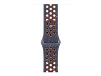 Apple Nike - Band för smart klocka - 46mm - M/L (passar handleder på 160 - 210 mm) - blue flame MYLC3ZM/A