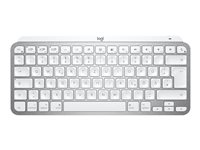 Logitech MX Keys Mini for Mac - Office - tangentbord - bakgrundsbelyst - trådlös - Bluetooth - QWERTY - nordiskt (danska/finska/norska/svenska) - blekgrå 920-010524
