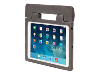 Kensington SafeGrip Rugged Carry Case & Stand - Skyddsfodral för surfplatta - träkol K67808WW