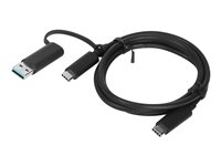 Lenovo - USB-kabel - USB-C (hane) till USB-C (hane) - 20 V - 5 A - 1 m - svart 4X90U90618