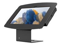 Compulocks Galaxy Tab A8 10.5" Space Enclosure Counter Stand or Wall Mount - Ställ - 45° visningsvinkel - för surfplatta - fast - låsbar - höggradig aluminium - svart - skärmstorlek: 10.5" - bänkskiva, väggmonterbar - för Samsung Galaxy Tab A8 (10.5 tum) 101B105GA8SB