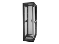 HPE 600mm x 1200mm Enterprise Pallet Rack - Rack - svart ram, svart med silverutpressning - 47U - för ProLiant DL120 Gen9, DL160 Gen9, DL180 Gen9, DL20 Gen9, DL380 Gen9, DL80 Gen9, m400 BW913A