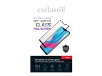 Insmat Exclusive - Skärmskydd för mobiltelefon - helskärm, skinande - glas - ramfärg svart - för Honor 90, X7b 861-1540