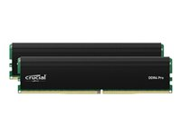Crucial - DDR4 - sats - 64 GB: 2 x 32 GB - DIMM 288-pin - 3200 MT/s / PC4-25600 - CL22 - 1.2 V - ej buffrad CP2K32G4DFRA32A