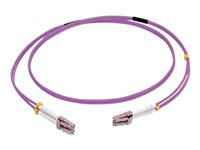C2G 5m LC/LC OM4 LSZH Fibre Patch - Purple - Patch-kabel - LC multiläge (hane) till LC multiläge (hane) - 5 m - 5 m - fiberoptisk - duplex - 50/125 mikron - OM4 - lila 81752
