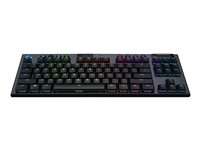 Logitech G915 TKL Tenkeyless LIGHTSPEED Wireless RGB Mechanical Gaming Keyboard - Tangentbord - bakgrundsbelyst - trådlös - USB, Bluetooth, 2.4 GHz - Nordisk - tangentbrytare: GL Clicky - kol 920-009534