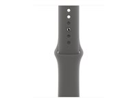 Apple - Band för smart klocka - 42mm - storlek M/L - stone grey - för Watch Hermès Series 7, Hermès Series 9, SE 3, Series 10, Series 11, Series 8, Series 9 MXLH3ZM/A
