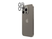 ZAGG InvisibleShield Glass Elite - Linsskydd för mobiltelefon - för Apple iPhone 15 Pro, 15 Pro Max 100113321